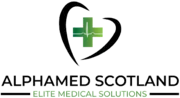 Alphamed Scotland logo