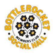 Bottlerocket Social Hall logo