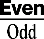 Even/Odd logo
