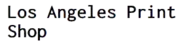 Los Angeles Print Shop logo