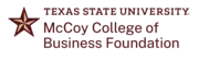 McCoy College of Business Foundation logo