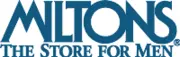 Miltons “The Store for Men” logo