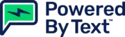 Powered by Text logo