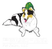 The Wizard of Paws Pet Salon logo