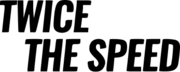 Twice the speed logo