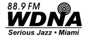 WDNA Jazz Public Radio logo