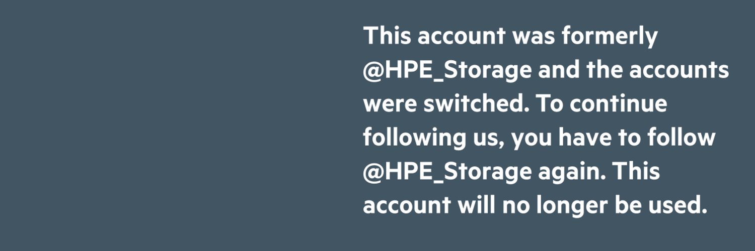 HPE Nimble Storage banner