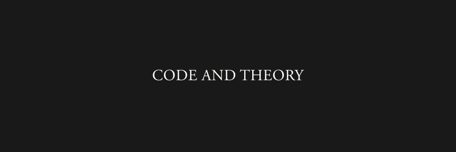 Code and Theory banner