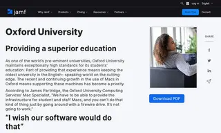 Preview of the Oxford University Case Study