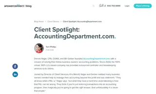 Preview of the AccountingDepartment.com Case Study