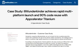 Preview of the 6Wunderkinder Case Study