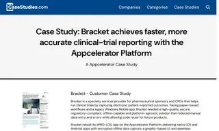 Preview of the Bracket Case Study