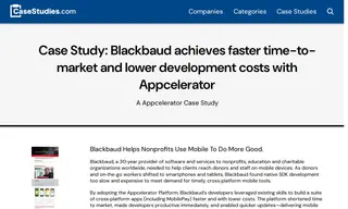 Preview of the Blackbaud Case Study