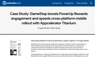 Preview of the GameStop Case Study