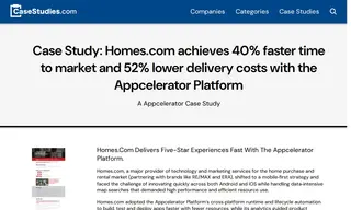 Preview of the Homes.com Case Study