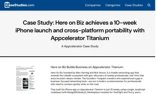 Preview of the Here On Biz Case Study