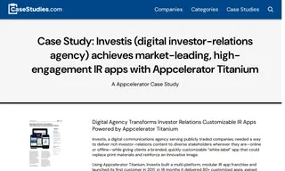Preview of the Investis Case Study