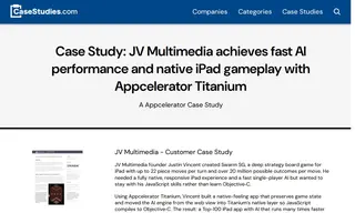 Preview of the JV Multimedia Case Study