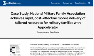 Preview of the National Military Family Association Case Study