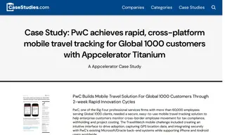 Preview of the PWC Case Study