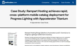 Preview of the Progress Lighting Case Study