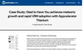 Preview of the The Glad to Have You Case Study