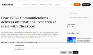 Preview of the YOLO Communications Case Study