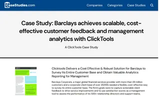 Preview of the Barclays Case Study