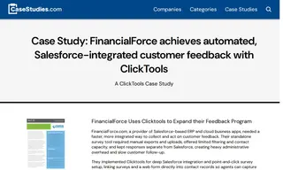 Preview of the FinancialForce Case Study