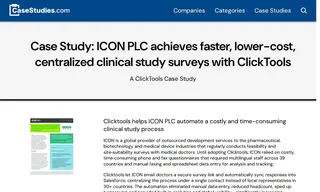 Preview of the ICON plc Case Study