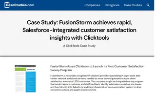 Preview of the FusionStorm Case Study