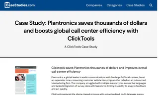 Preview of the Plantronics Case Study
