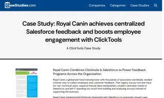 Preview of the Royal Canin Case Study