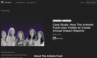 Preview of the The Artemis Fund Case Study
