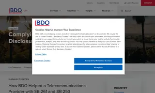 Preview of the Major U.S. Telecommunications Provider Case Study