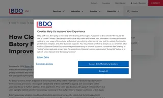 Preview of the Batory Foods Case Study