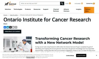 Preview of the Ontario Institute for Cancer Research (oicr) Case Study