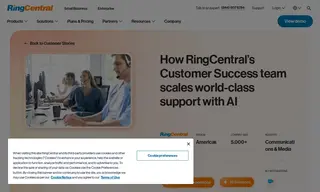 Preview of the RingCentral Customer Success Team Case Study