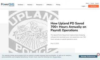 Preview of the Upland Police Department Case Study