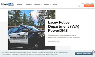 Preview of the Lacey Police Department Case Study