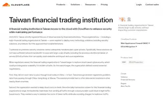 Preview of the Major Financial Trading Organization in Taiwan Case Study