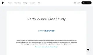 Preview of the PartsSource Case Study