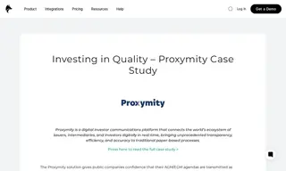 Preview of the Proxymity Case Study