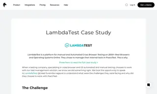 Preview of the LambdaTest Case Study