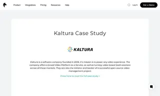 Preview of the Kaltura Case Study