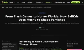 Preview of the Indie Game Developer EvilKris Case Study