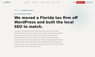 Preview of the Innovative Tax Relief Case Study