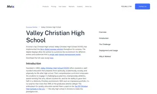 Preview of the Valley Christian High School Case Study