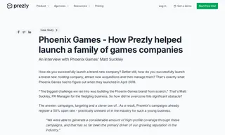 Preview of the Phoenix Games Case Study