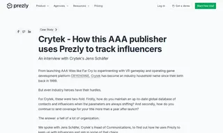 Preview of the Crytek Case Study